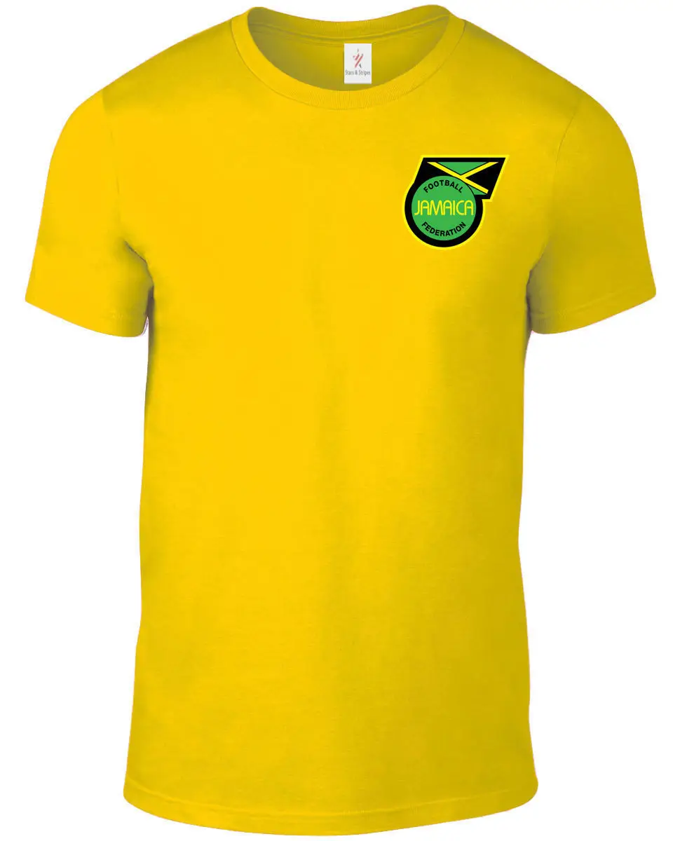 

Jamaica 2019 T Shirt Men'S Footballer Legend Soccers 2019 Newest Cotton Cool Design 3D Tee Shirts Fitted T Shirts