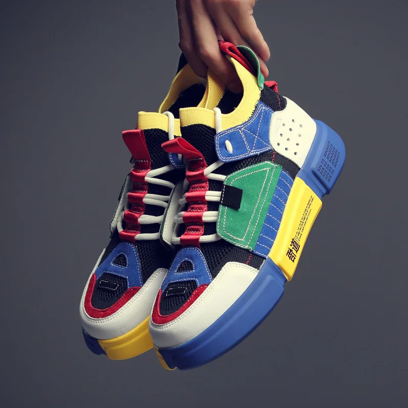 Tenis Plataforma cinza Tênis Vaca Masculin Zapatos Camurça Moda Dos Sapatos Da Nova branco Casuais Primavera Masculina Hombre De Azul Homens Sneakers 2019 xvRTSnCqw