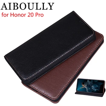 

AIBOULLY For Huawei Honor 20 Lite Case For Honor 20i Cover Soft Silicone Back Cover Leather Flip Case For Honor 20 20 Pro