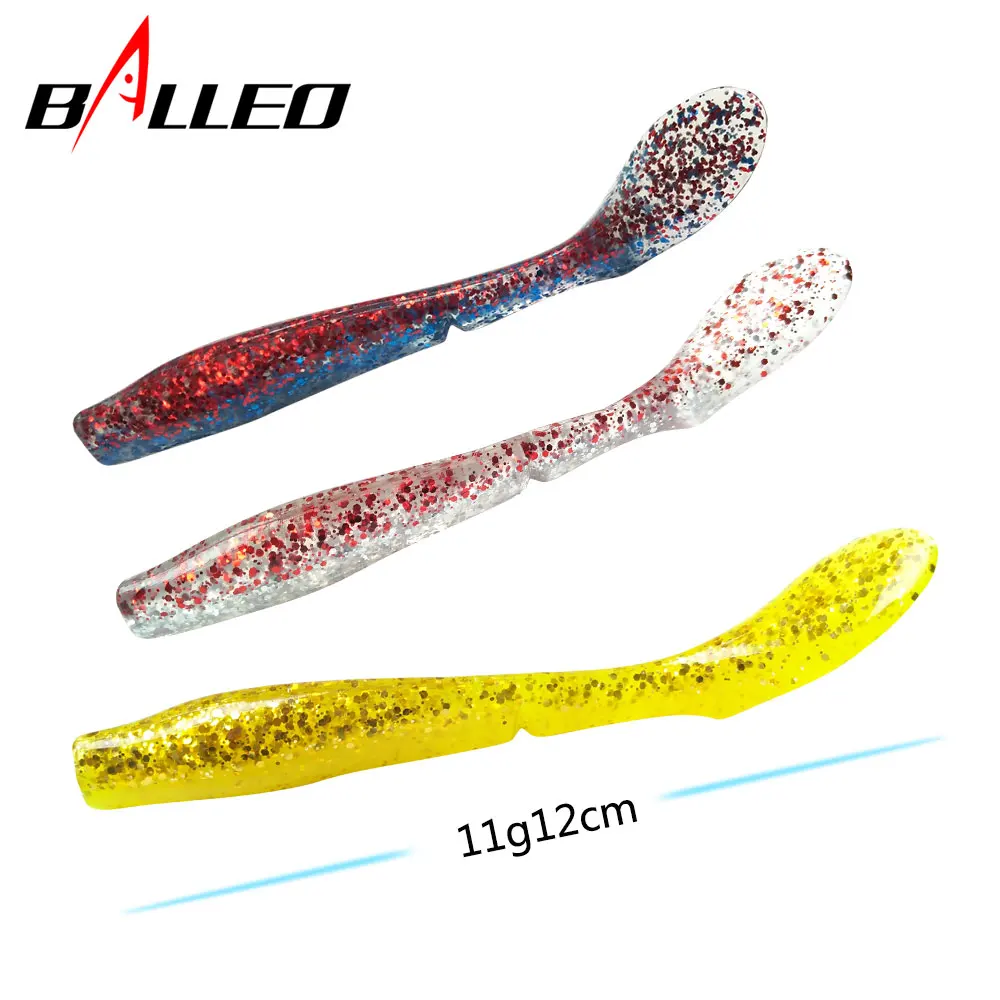 Balleo 3 шт./лот Мягкая приманка 11 г/12 см рыболовная Pollock Cod Shad Worm силиконовая для ловли
