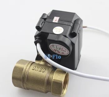 

HSH-Flo 3/4" DN20 AC/DC3-6V Brass Two Way Motorized Ball Valve, Normally Closed Electrical Ball Valve