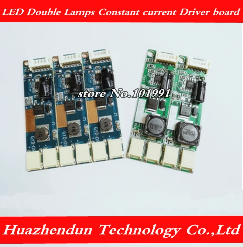 Free shipping 50pcs LED Double Lamps Constant Current Board Driver Board Backlight Inverter 10-30v input 9-10V output