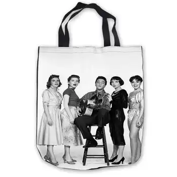 

Custom Canvas Elvis_Presley_Jailhouse (1) Tote Hand Bags Shopping Bag Casual Beach HandBags Foldable 180911-02-7