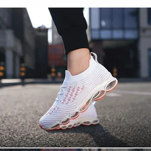 Мужские кроссовки для баскетбола, повседневные кроссовки для бега, мужские кроссовки С ВОЛНИСТЫМ ЭФФЕКТОМ, спортивные кроссовки с мягкой подошвой, дышащие кроссовки