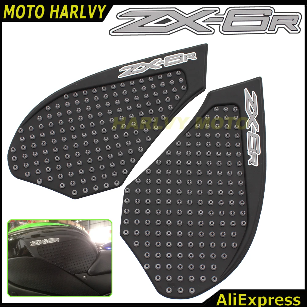 Для Kawasaki ZX6R 07 08 бак мотоцикла Pad Protector Стикеры наклейка газа Колено Ручка Танк Тяговые Pad Сторона