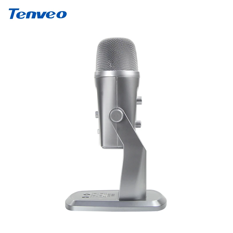 Tenveo AX5 ميكروفون لاعب USB مكبر صوت سجل الموسيقى مناسبة لتسجيل الآلات لايف بث الفيديو مقابلة