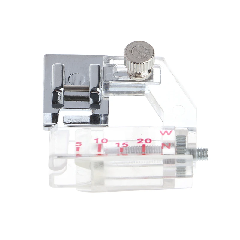 Snap on Ajustable Bias Binding Binder Presser Foot For Domestic Sewing