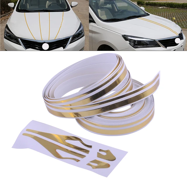 CITALL 12mm x 980cm Car Body Striping Sticker Double Line Tape Vinyl Decal  Pinstripe Streamline Gold/Silver/Blue/Green/Red/White - AliExpress