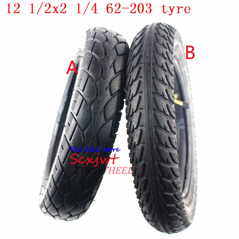

12 inch 12 1/2x2 1/4 bike folding electricscooter wheel tire 12 1/2 x 2 1/4 62-203 tyre inner tube fits Many gas scooter E-bike