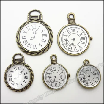 

Mix 50 pcs Vintage Charms Bell Pendant Antique bronze Zinc Alloy Fit Bracelet Necklace DIY Metal Jewelry Findings