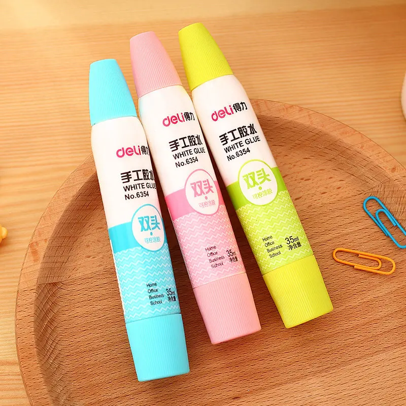 35ML 세척 가능한 흰색 액체 접착제, 학생 세공 DIY 종이 접착제, 문구점, 학교 사무용품 도구, 안전한 비독성