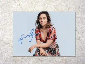 

signed Emilia Clarke Game of Thrones autographed original photo 7 inches free shipping 092017E