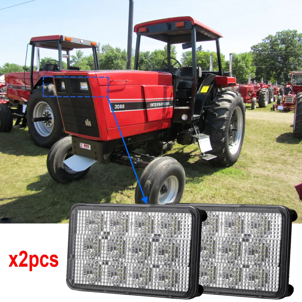 

Agricultural LED Lights SM6604 12v 24v led sealed beam 6x4 headlights Flood beam 60W tractor led lights x2pcs/lots Free Shipping