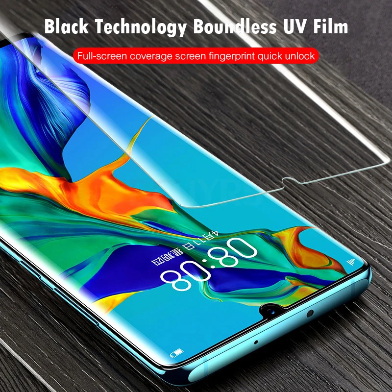 3PCS/lot 9H 2.5D Tempered Glass For Huawei P30 Pro Screen Protector on P30 Full Curved Edge Protective Glass For Huawei P30 Pro