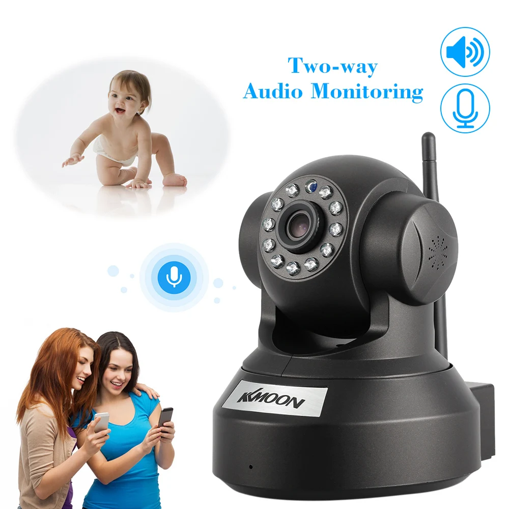 KKmoon Wireless IP Kamera WiFi WLAN Nachtsicht Webcam Baby Haustier Monitor A7X3 