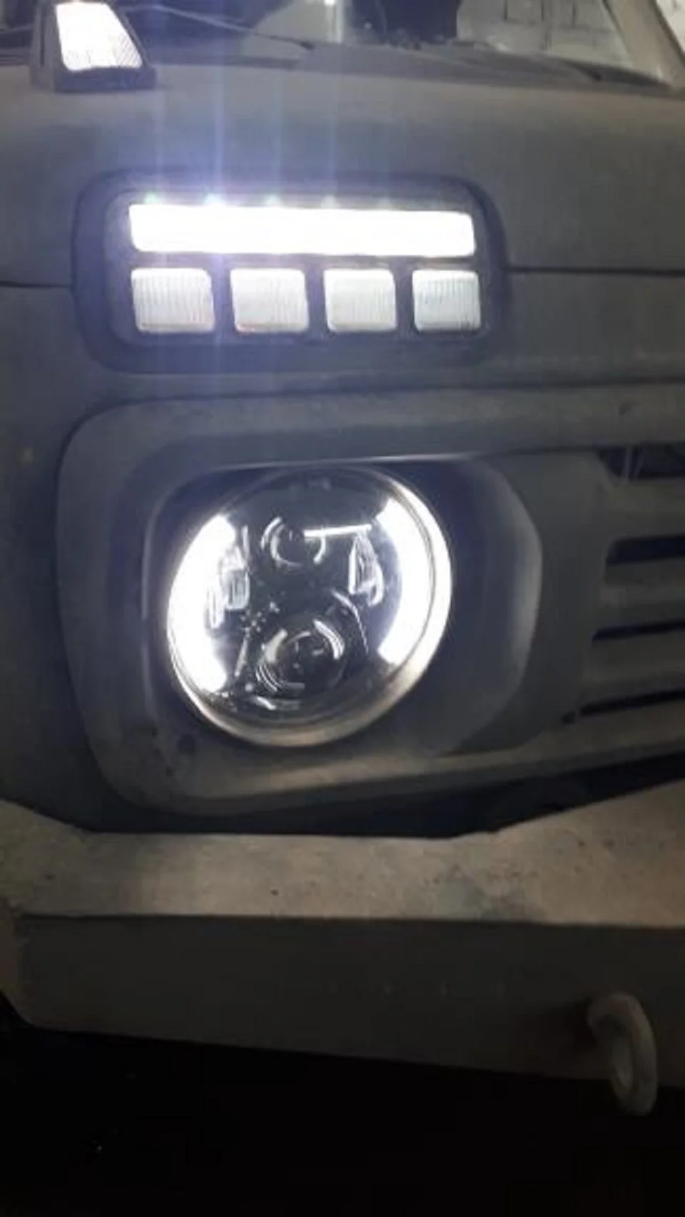 LED Daytime Running Lights for Lada Niva 4x4 1 set 2 pcs with Running Turn Signal Car Styling Accessories Tuning DRL (58)