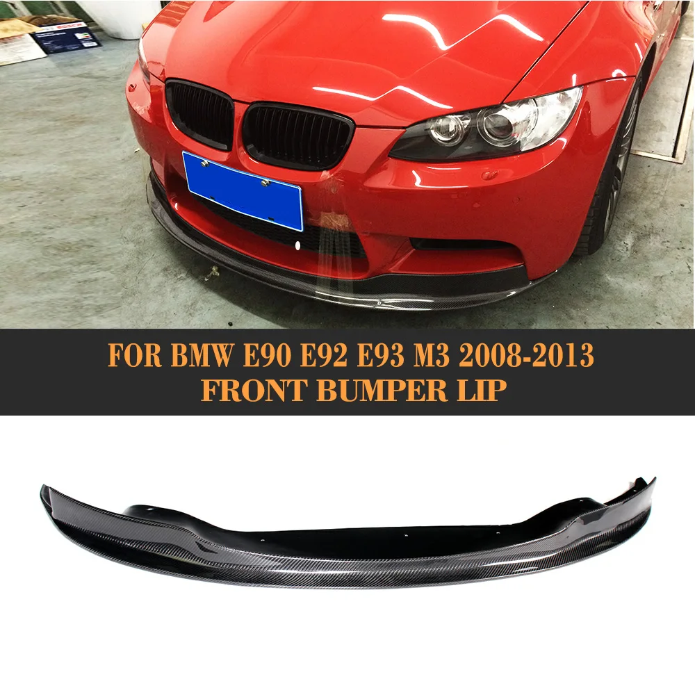 

Front Bumper Diffuser Lip Spoiler for BMW E90 E92 E93 M3 2008 - 2013 Car Styling Carbon Fiber Bumper Lip Splitter Apron Spoiler