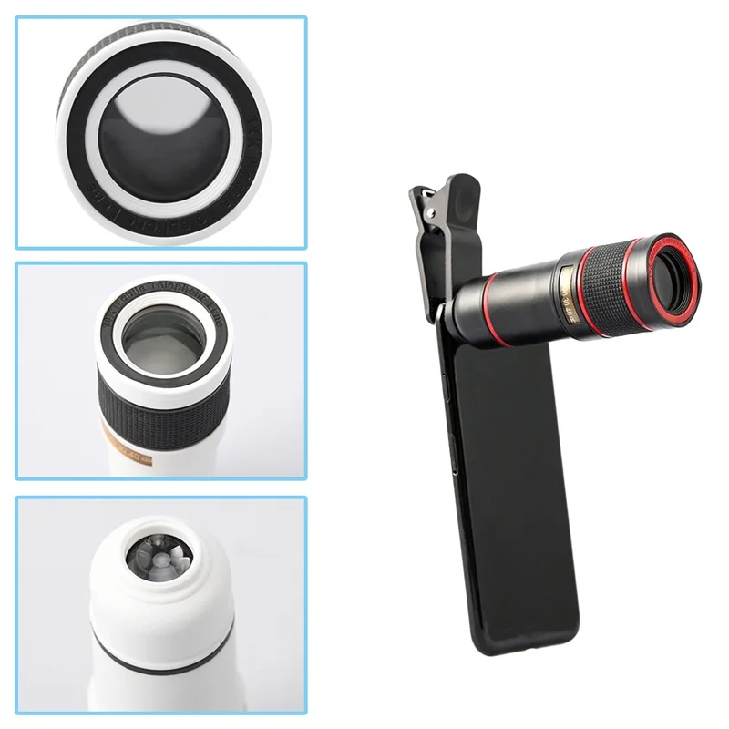 Portable Mobile Phone Telephoto Lens 14X Zoom Phone Camera Telephoto Telescope Lens For iPhone Samsung Phone