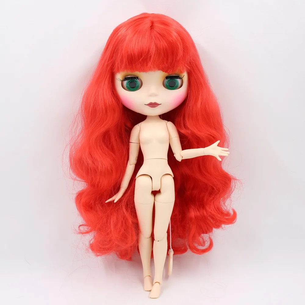 Фабрика Блит куклы 1/6 bjd Совместное тела белый матовый кожи лица рыжие волосы BL1061 30 см