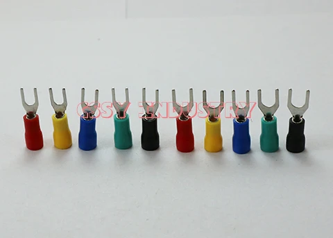 

100PCS/lot pre-insulating terminal SV1.25-8 22-18AWG(0.5-1.5 square meter)