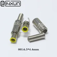 EClyxun 10 шт. Металл 6,5x4,4/6,0x4,4 мм 6,5*4,4/6,0*4,4 мм DC мощность штекер разъем с контактом