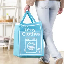 NAAN GUO Dirty Clothes Storage Bags Folding Handbag Sundries Organizer Pouch Weaving Craft Laundry Bucket High Quality 2328XD