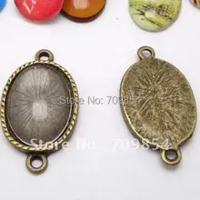 Оптом 500 шт./лот 13*18 мм Овальный элемент Античная Бронза Кабошон Настройки Подвесные подносы ювелирных изделий