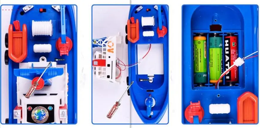 Дети модель игрушки электрическая модель Fireboat Музыка огни распыляется катер челнока Y908