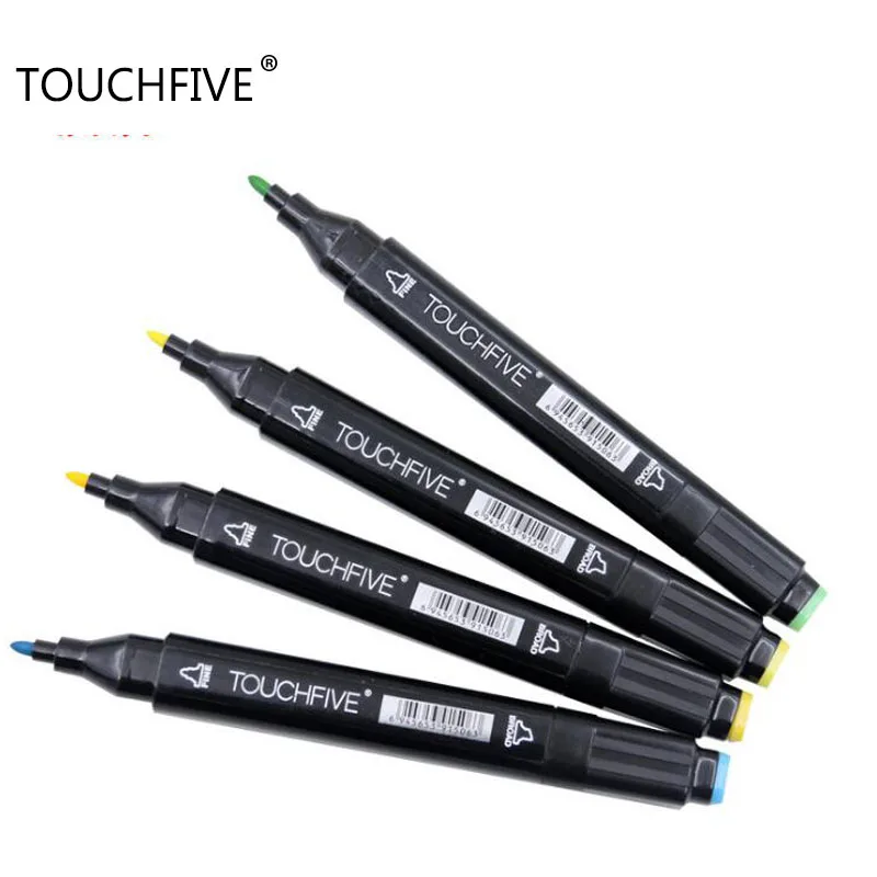 TOUCHFIVE 32 цвета двусторонние художественные маркеры авторучка масляные спиртовые