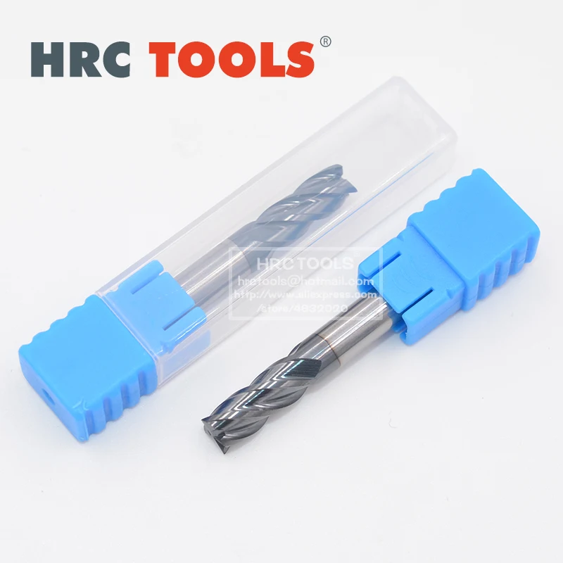

B2-d1.5x5Hx4Dx50L HRC45 Carbide End Mill Set 4Flute 4mm Shank CNC Milling Cutter Bits For Steel