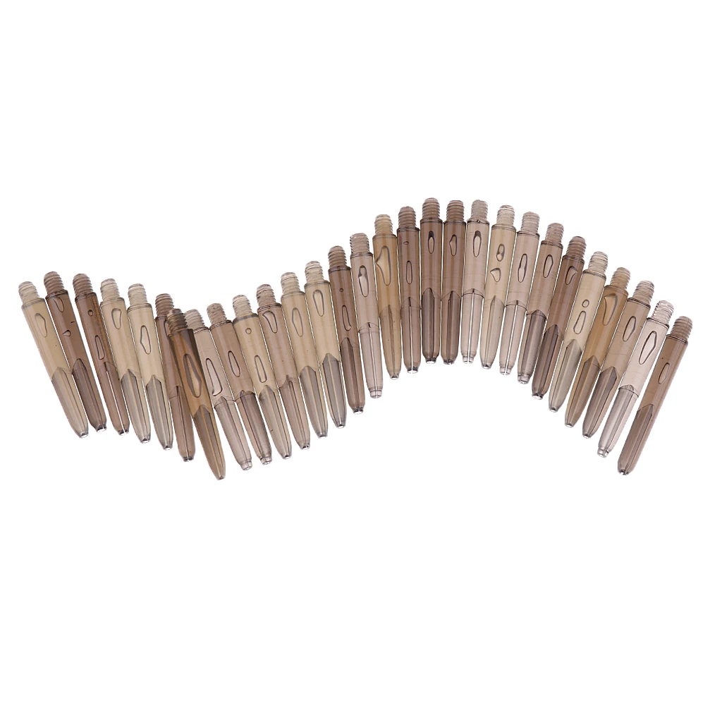 30 Pcs 35mm 2BA Thread Plastic Nylon Soft Tip Darts Stems Shafts Aluminum Dart Shafts Entertainment Accessories