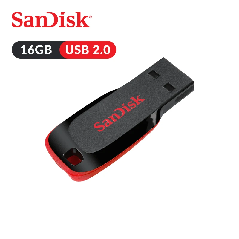Original SanDisk USB Flash Drive Cruzer Blade U Disk CZ50 16GB Pen Drives USB 2.0 Memory Stick SDCZ50 Original SanDisk USB Flash Drive Cruzer Blade U Disk CZ50 16GB Pen Drives USB 2.0 Memory Stick SDCZ50