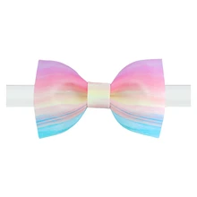 Новые модные мужские Оригинальные ручной работы галстук бабочка с принтом банкетные вечерние платья жениха Свадебные розовые Асака