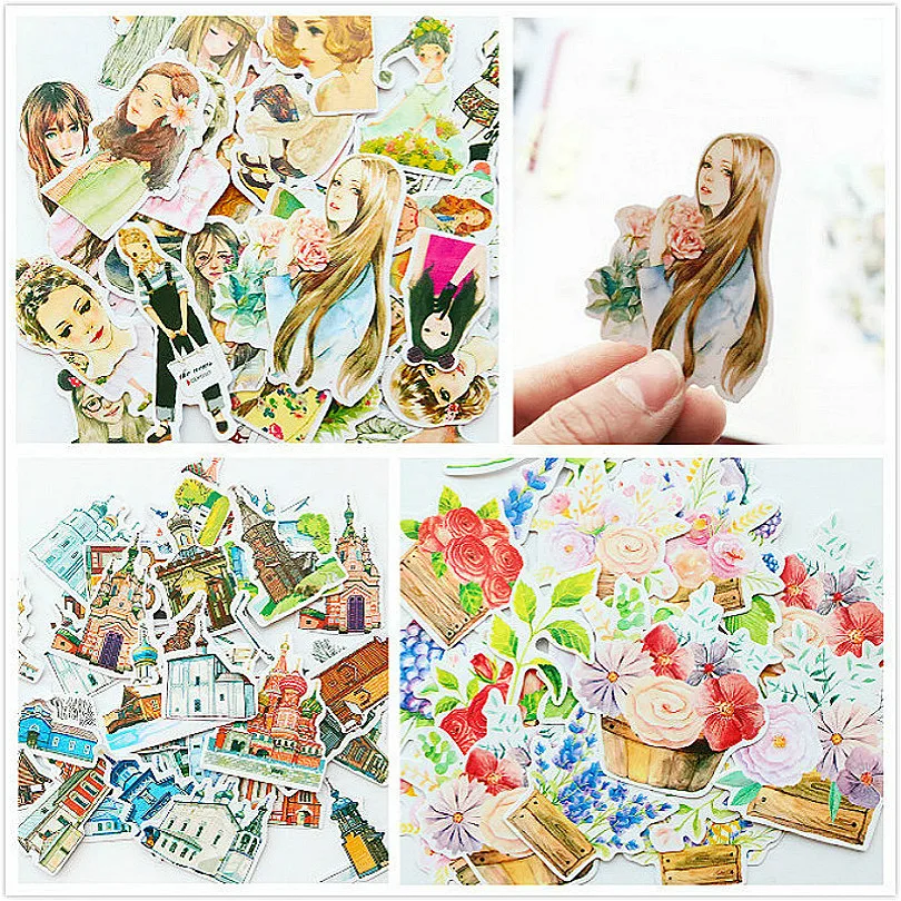 

1pc/Set Little Beauty Record Sticker Memo Pad Scrapbooking Stickers Stationery Escolar Notepad Sticker Stationery Sticker