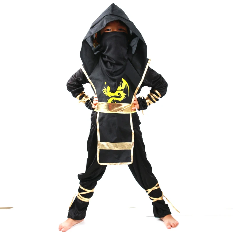 

Kids Santa Gifts Ninja Costumes Halloween Party Boys Girls Warrior Stealth samurai Cosplay Assassin costume party fancy dress