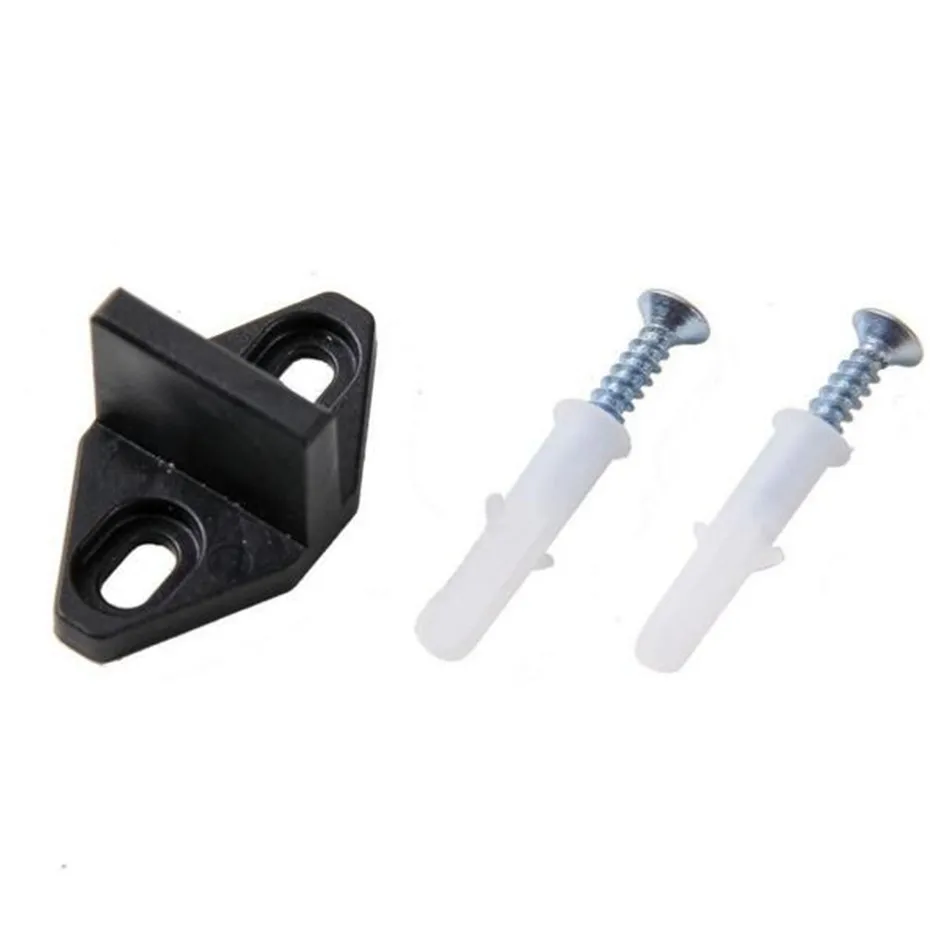 

GCM2525x2 Sliding Barn Door Hardware Black Bottom Floor Guide with Screws (2PC Floor Guide)