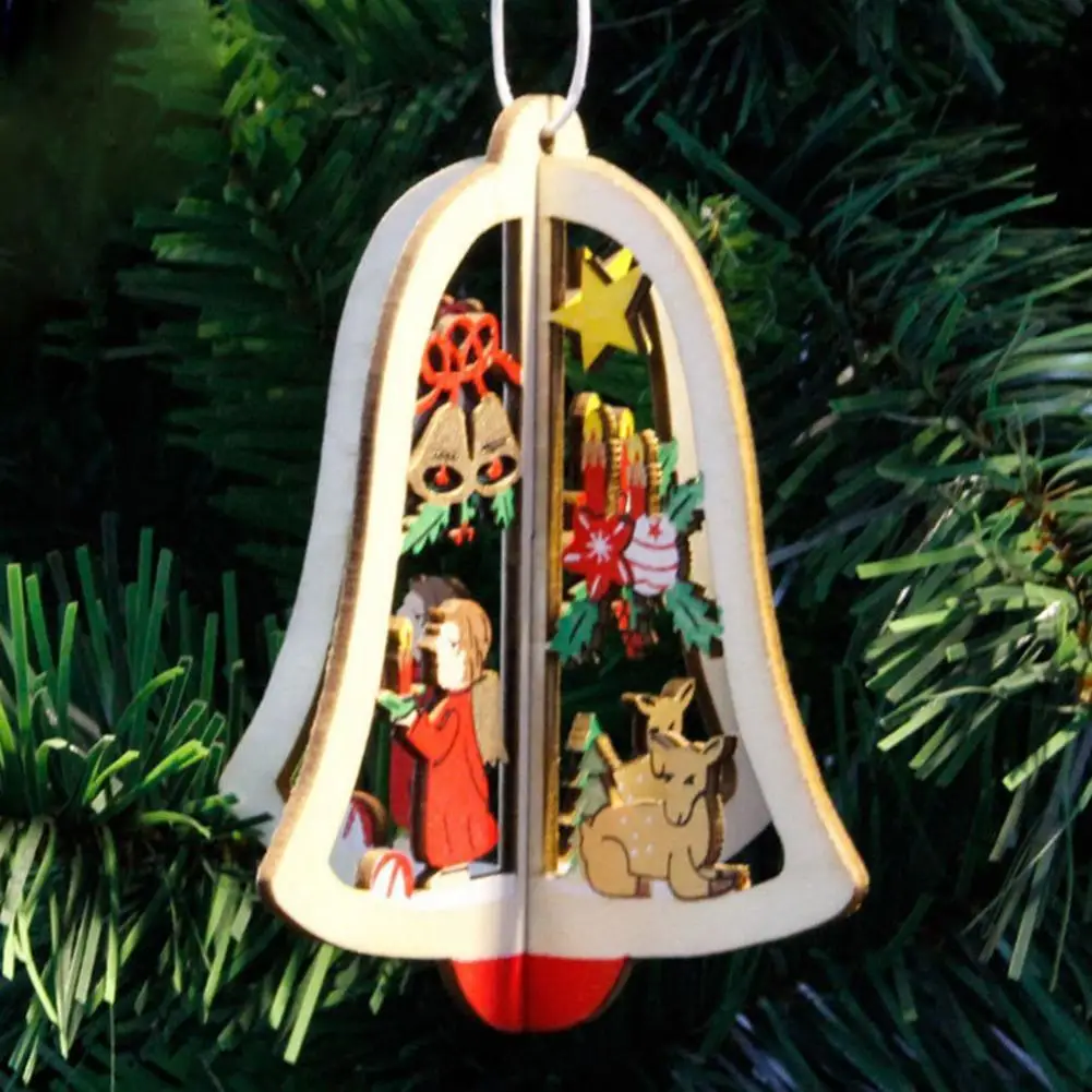 Jingle bell Креативные деревянные игрушки 1 пара - Color: Jingle bell