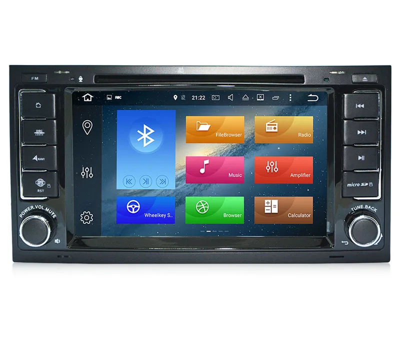 Top 7 IPS Android 8.0 Car DVD GPS Player Sat Navi For VW Volkswagen Touareg Transporter T5 Multivan Octa Core 4G+32G Wifi DAB+Map SD 2