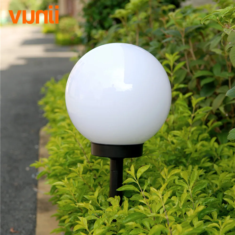 Vunji IP65 Светодиодный Солнечный Шар для сада светильник на солнечной энергии лужайка лампа с светильник с датчиком для дорожки сада Открытый Праздник деко
