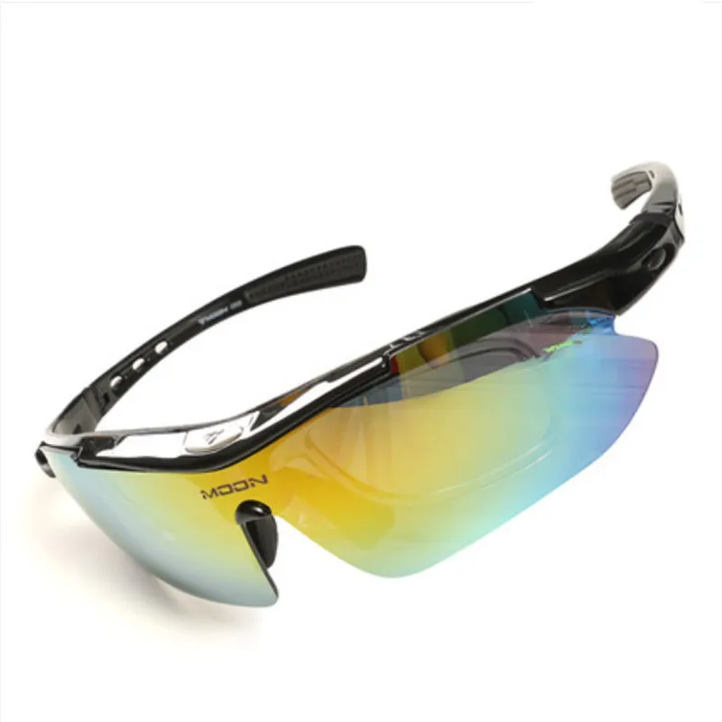 Солнцезащитные очки MOON с 5 линзами для езды на велосипеде, поляризованные солнцезащитные очки для езды на горном велосипеде, очки унисекс, очки lentes ciclismo a50