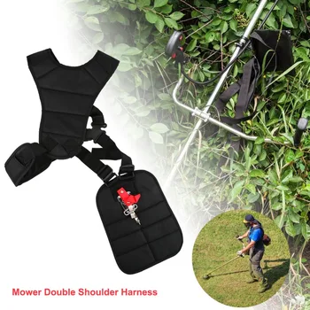 

Professional Lawn Mower Double Shoulder Harness Brush Cutter Strimmer Adjustable Padded Strap Fit for many model of trimmers