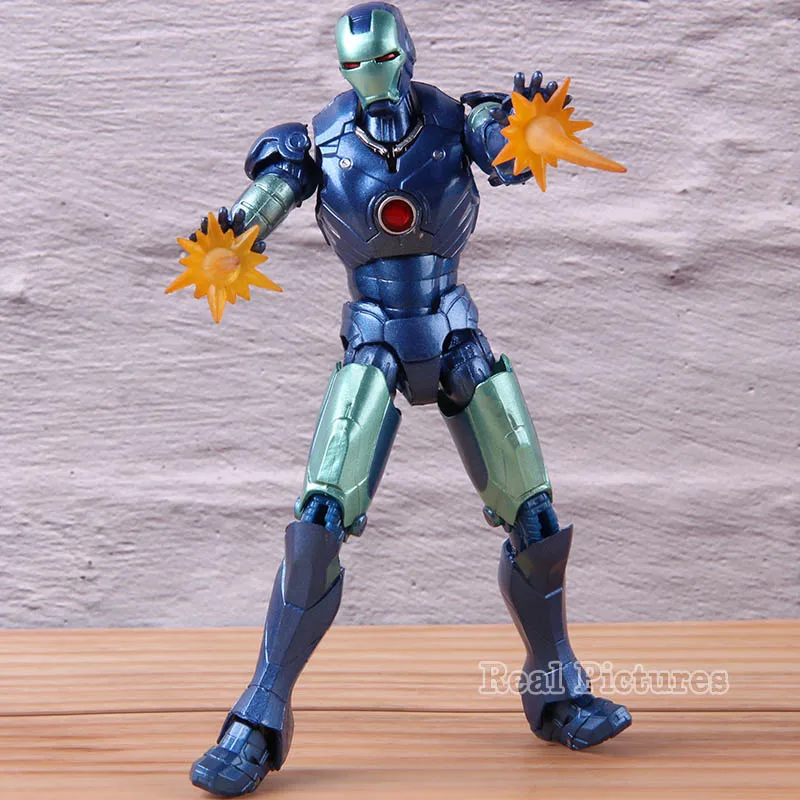 

SHFiguart Marvel Avengers Iron Man MK3 Blue Stealth Color PVC Action Figure Collection Model Toy
