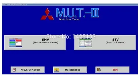MUT III диагностическое программное обеспечение PRG16061_00 ASIA для Mitsubishi| |