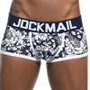 JOCKMAIL Male Panties Breathable Boxers Cotton Mesh Men Underwear U convex pouch Sexy Underpants Printed leaves Homewear Shorts ► Photo 3/6