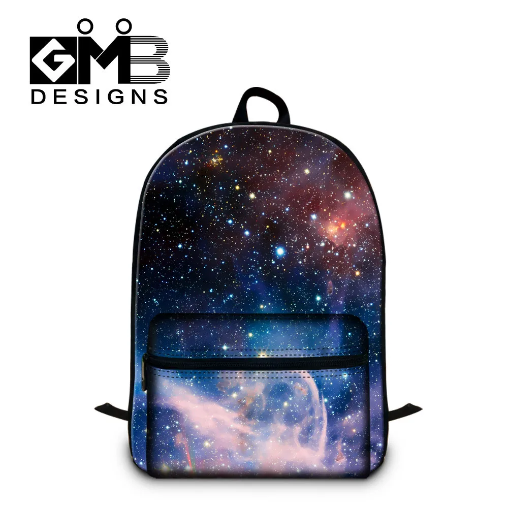 Galaxy Star Universe Space Cotton Laptop Computer Backpack Kids School Bags (1)