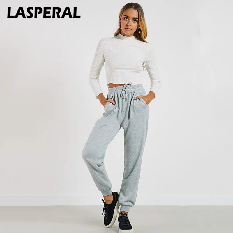 New Autumn Loose Women Casual Velour Pants Female