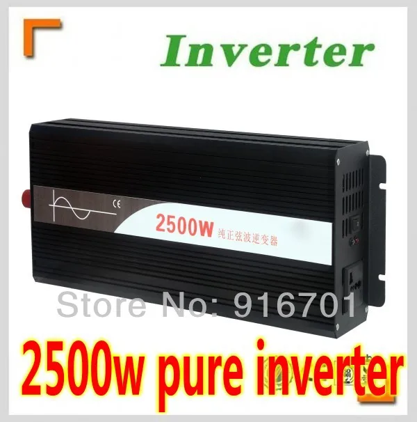 

2500W 48V to 220V Power Inverter Pure Sine Wave 5000W Peak power free shipping