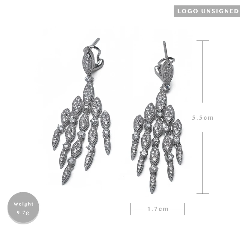Local focal Leaf Дизайн кисточкой кулон Модные висячие серьги