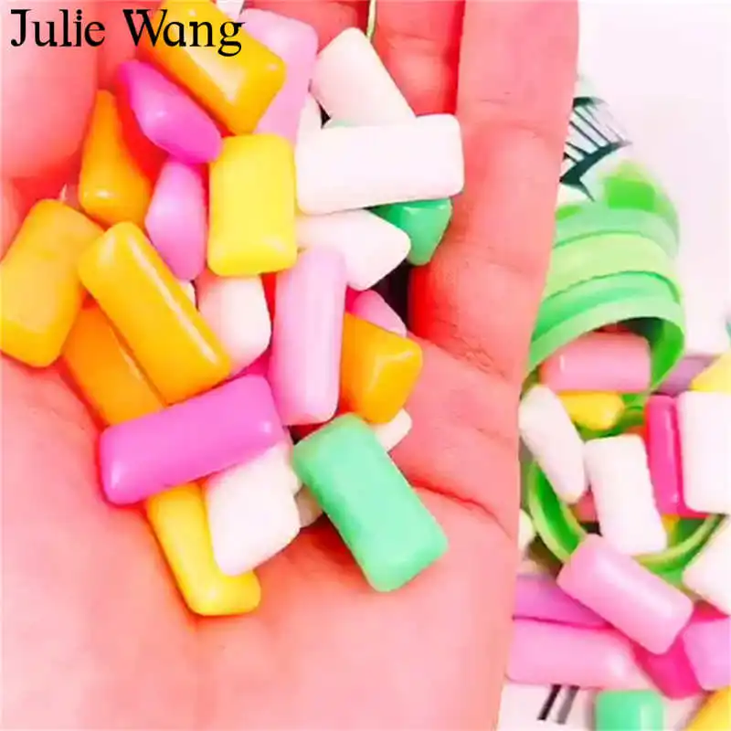 Julie Wang искусственные кулоны для жевательной резинки из смолы 20 шт. красочные