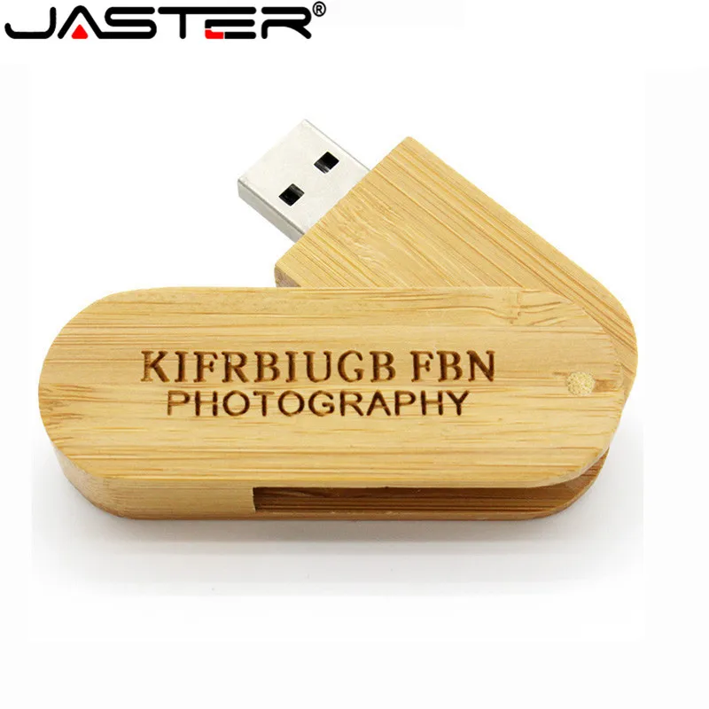 Деревянный портативный USB флэш накопитель JASTER с логотипом под заказ 4 ГБ 8 16 32 64 U
